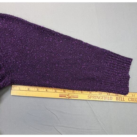 Christopher & Banks Cardigan Woman’s Size Small Purple Button Up Long Sleeve - Picture 6 of 8